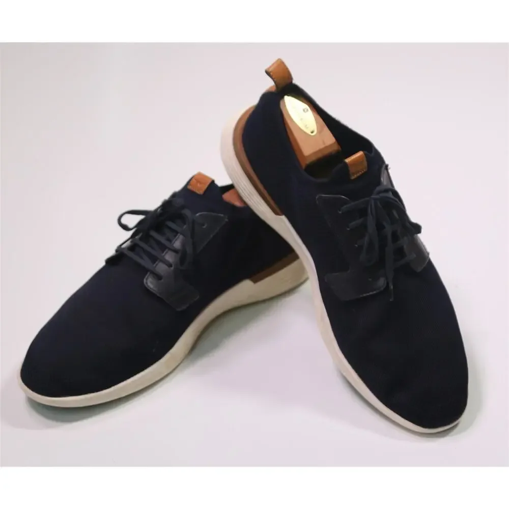 Wolf & Sheppard Swift Knit Navy Blue Derby Casual Dress Shoes Men's 13